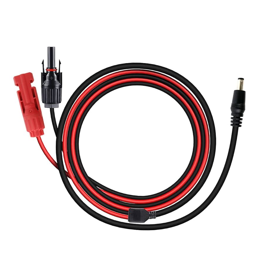 Amazon.co.jp: MC-4 ソーラーコネクタる to DC5521 ポート16AWG